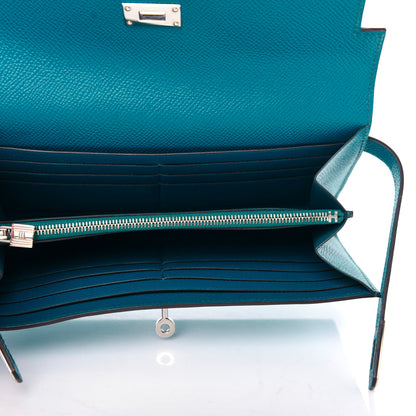 Hermes Epsom Kelly Longue Wallet Bleu Izmir 5 of 7