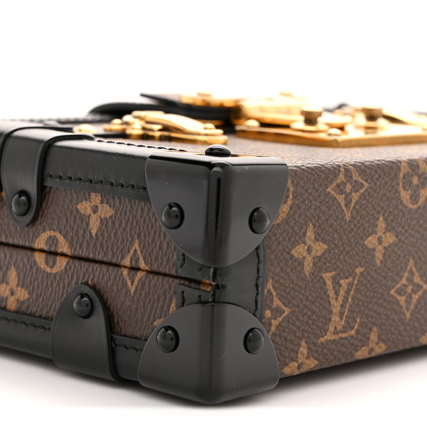 Louis Vuitton Monogram Petite Malle Black 9 of 11