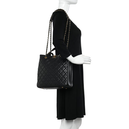 Chanel Lambskin Quilted Large Chanel 19 Shopping Tote Black 2 of 10
