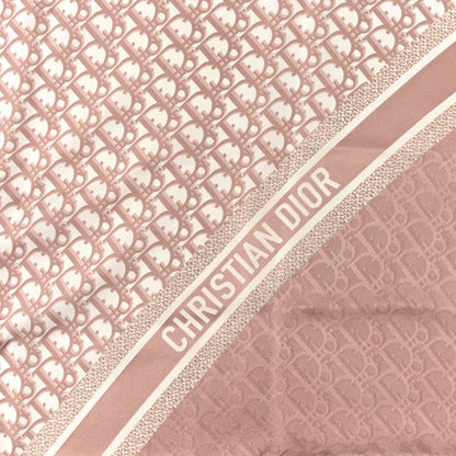 Christian Dior Silk Oblique Scarf Rose 2 of 4