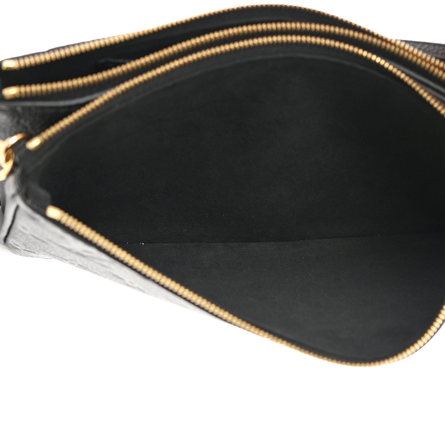 Empreinte Double Zip Pochette Black