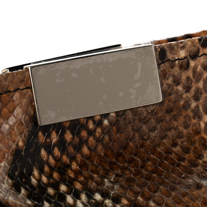 Jimmy Choo Snakeskin Clutch Brown 10 of 10