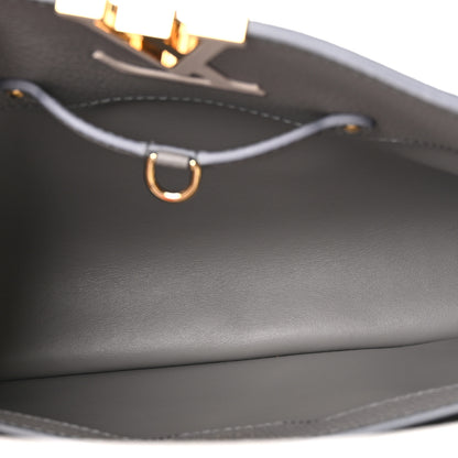 Louis Vuitton Taurillon Capucines MM Steeple Gray 5 of 10