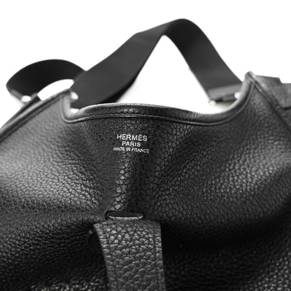 Hermes Taurillon Clemence EVELYNE III GM Black 11 of 21