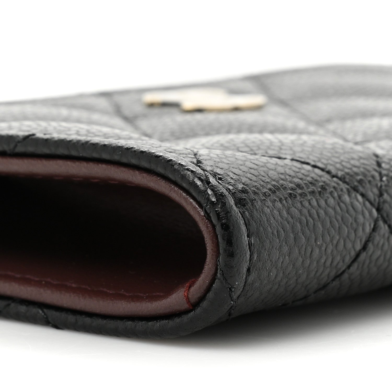 Chanel Caviar Quilted Zipped Key Holder Case Black 9 of 10