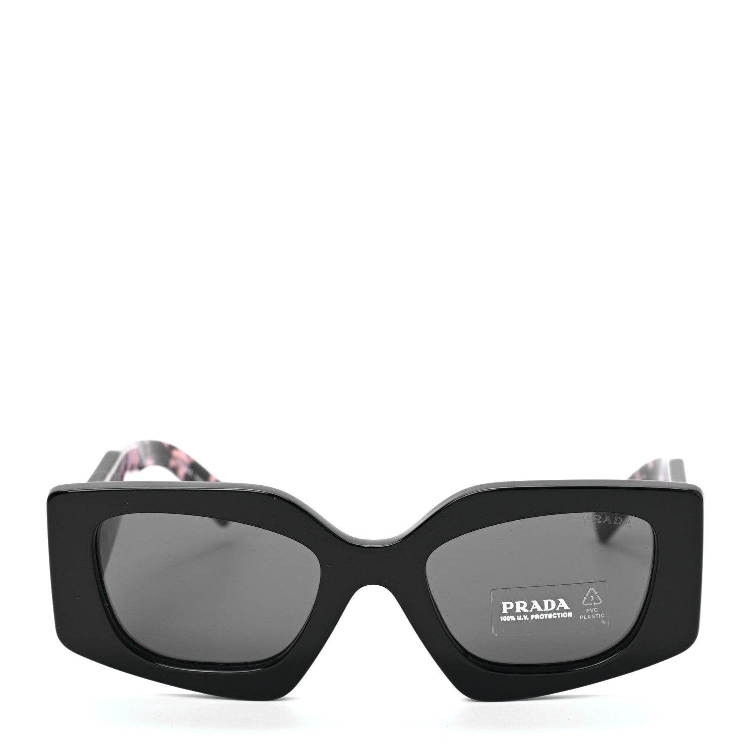 Prada Acetate Square Sunglasses SPR 15YS Slate Gray 3 of 12