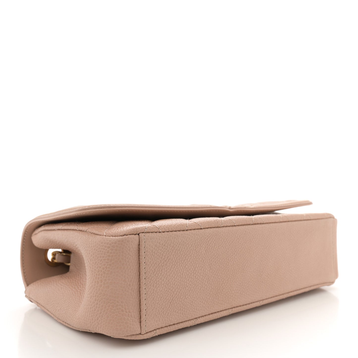 Caviar Quilted Medium CC Filigree Flap Beige