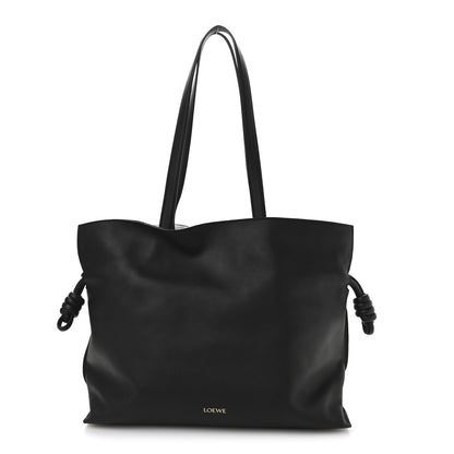 Loewe Calfskin Large Flamenco Knot Bag Black 1 of 10