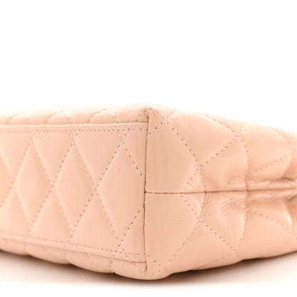 Chanel Shiny Aged Calfskin Quilted Nano Kelly Shopper Beige Beige 10 of 10