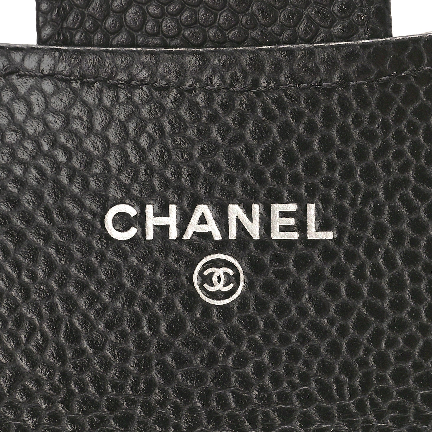 Chanel Caviar Quilted Flap Card Holder Wallet Black 6 of 10
