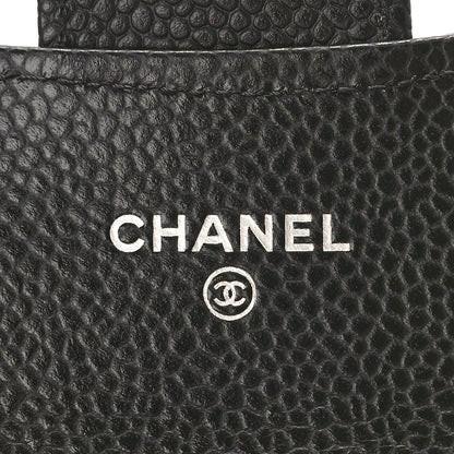 Chanel Caviar Quilted Flap Card Holder Wallet Black 6 of 10