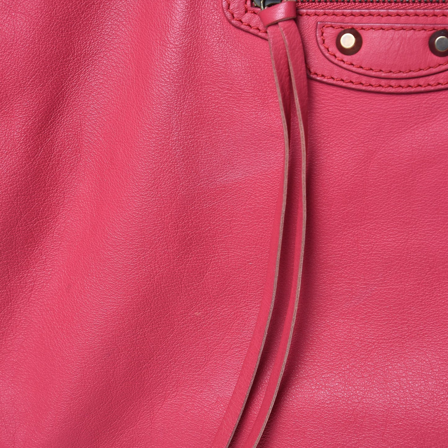 Veau Papier A4 Zip Around Tote Rouge Grenade