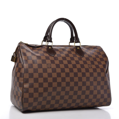 Louis Vuitton Damier Ebene Speedy 35 3 of 10