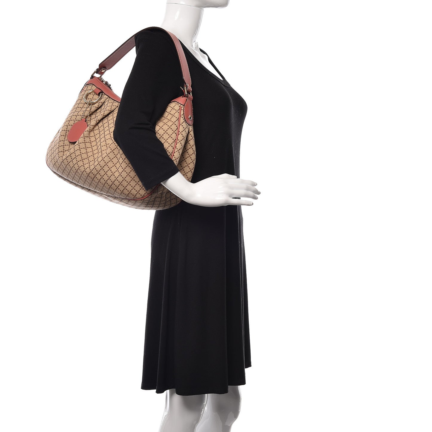 Diamante Medium Sukey Tote Coral