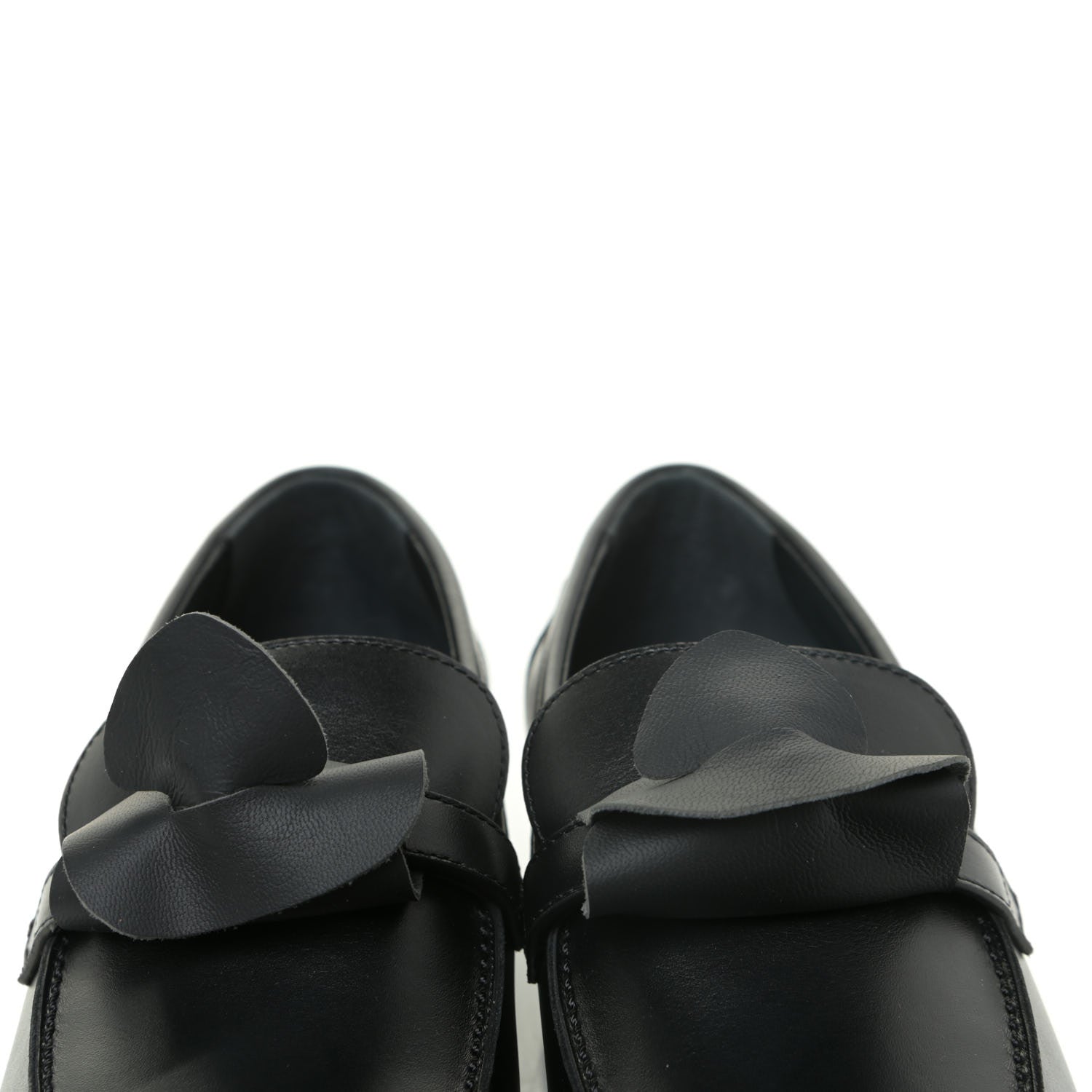 Hermes Calfskin Womens Destin Loafers 37 Black 15 of 16