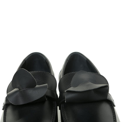 Hermes Calfskin Womens Destin Loafers 37 Black 15 of 16