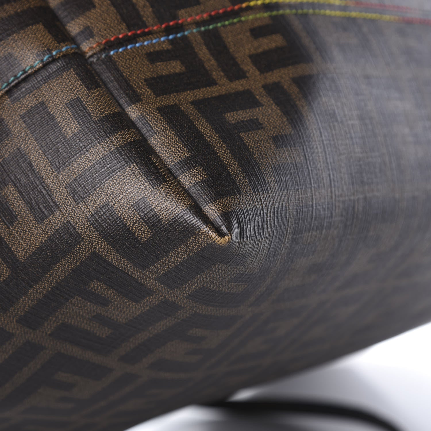 Fendi Zucca Spalmati Print Large Roll Tote Tobacco Multicolor 10 of 22