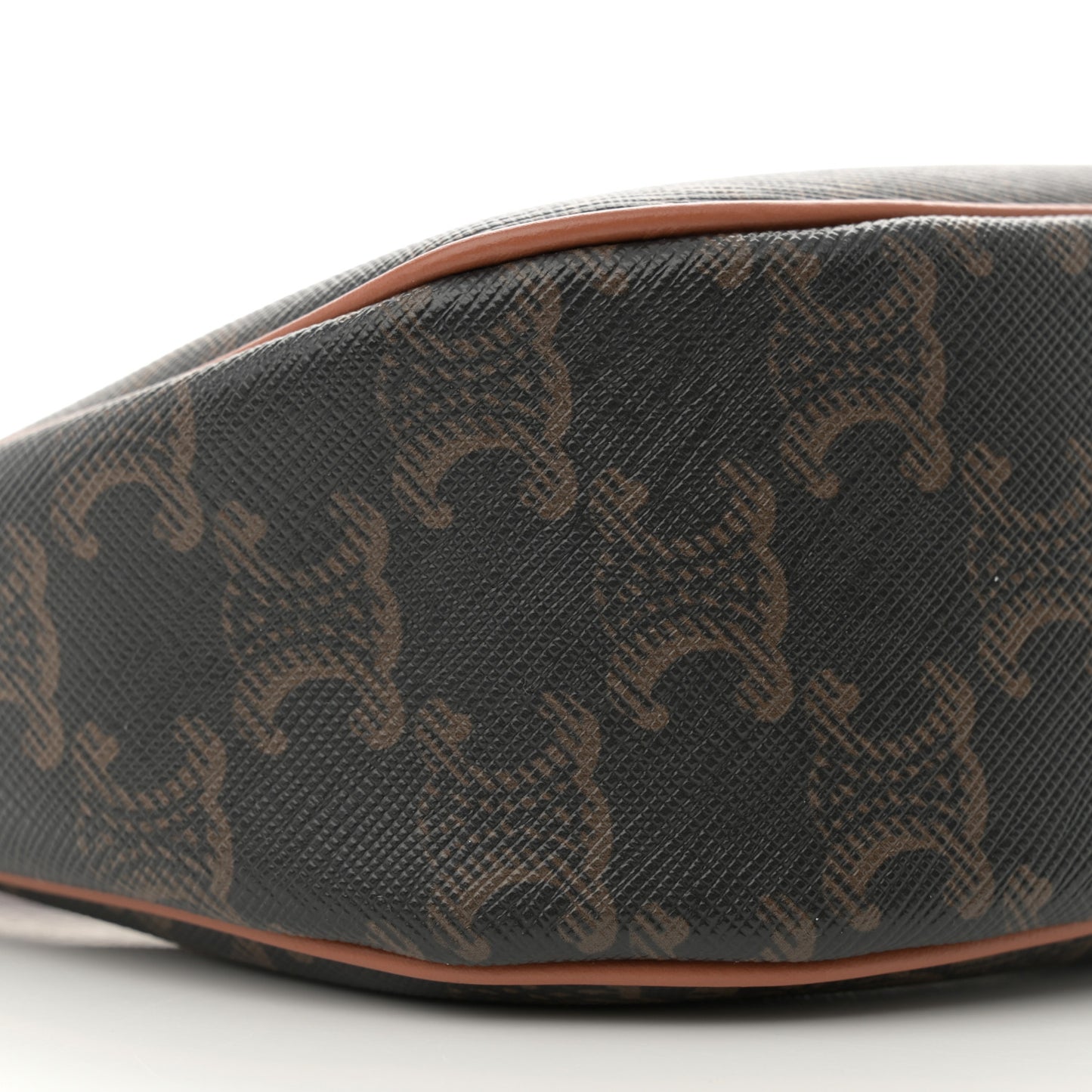 Triomphe Canvas Calfskin Ava Shoulder Bag Tan