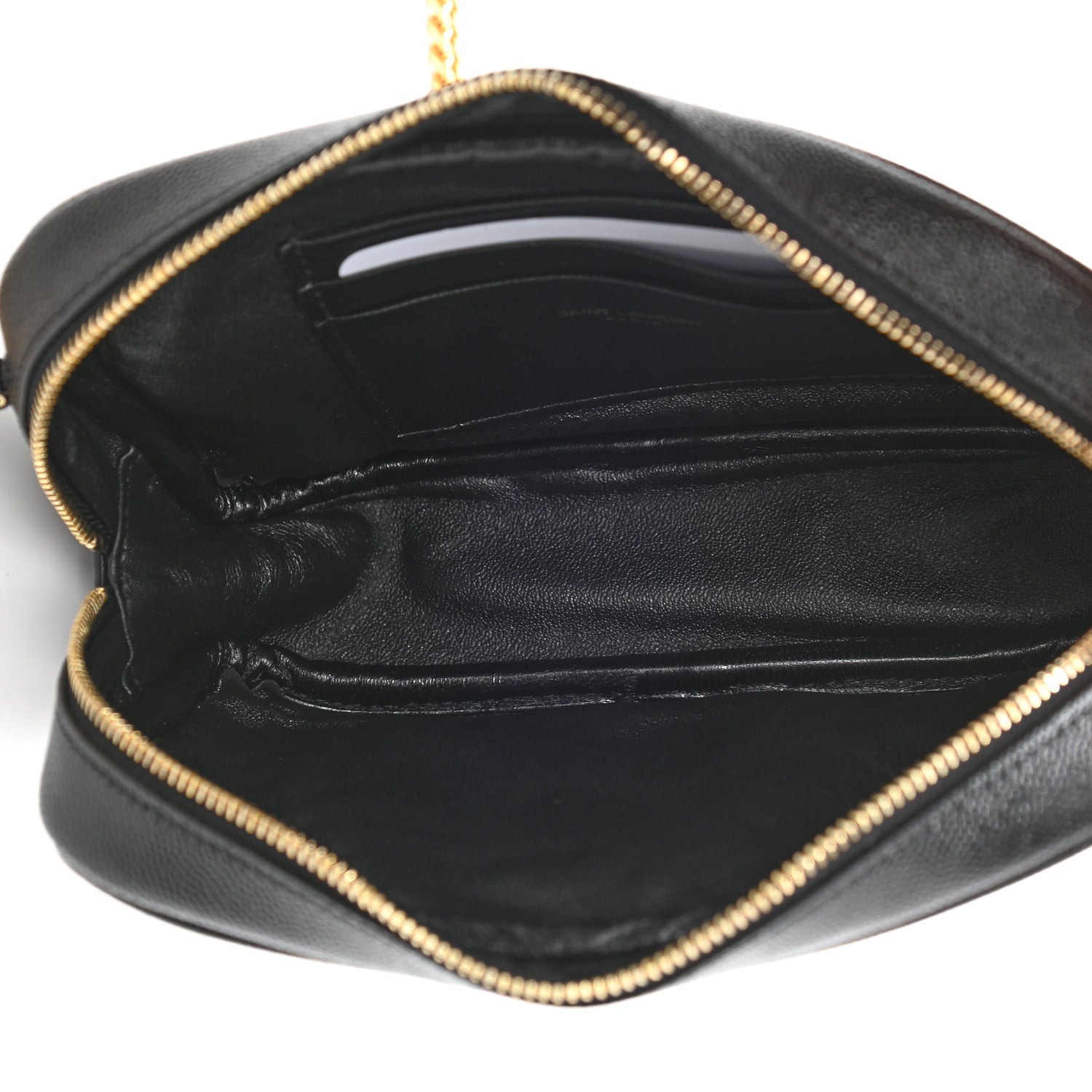 Saint Laurent Grain De Poudre Matelasse Monogram Mini Lou Camera Bag Black 5 of 7