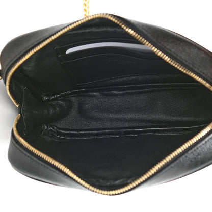 Saint Laurent Grain De Poudre Matelasse Monogram Mini Lou Camera Bag Black 5 of 7