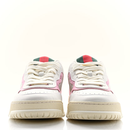 Gucci Calfskin Womens Re-Web Sneakers 39 White Pink 3 of 9