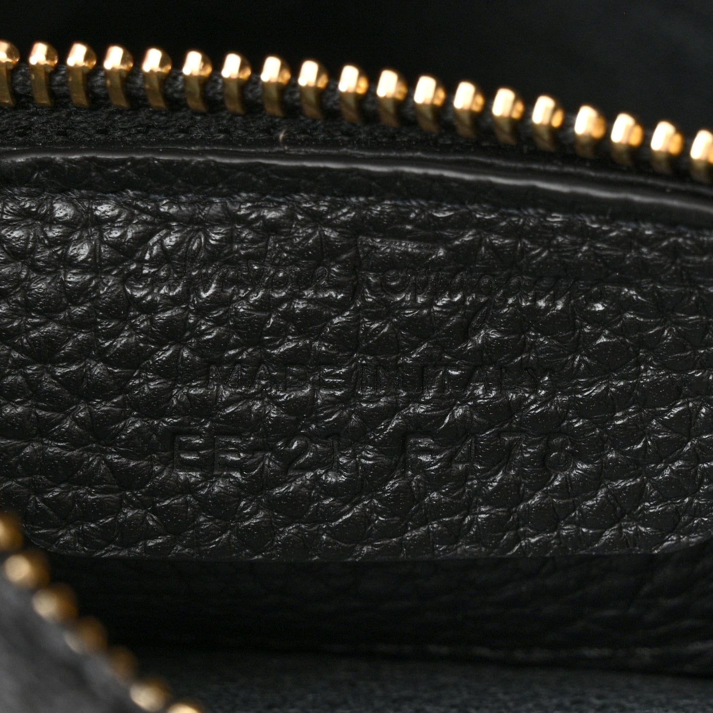 Hammered Calfskin Double Handle Small Amy Tote Black