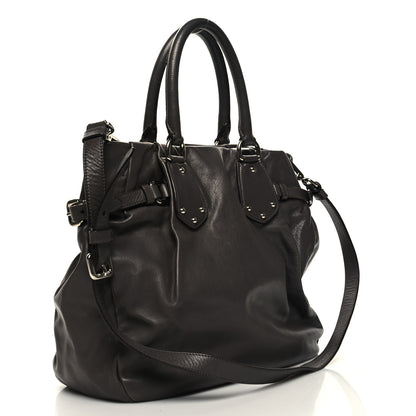 Prada Soft Calf Shoulder Bag Dark Grey 3 of 12