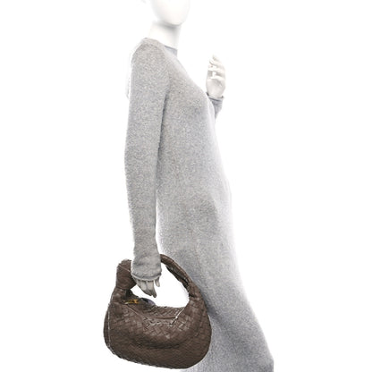 Bottega Veneta Nappa Intrecciato Teen Jodie Hobo Dark Taupe 2 of 10