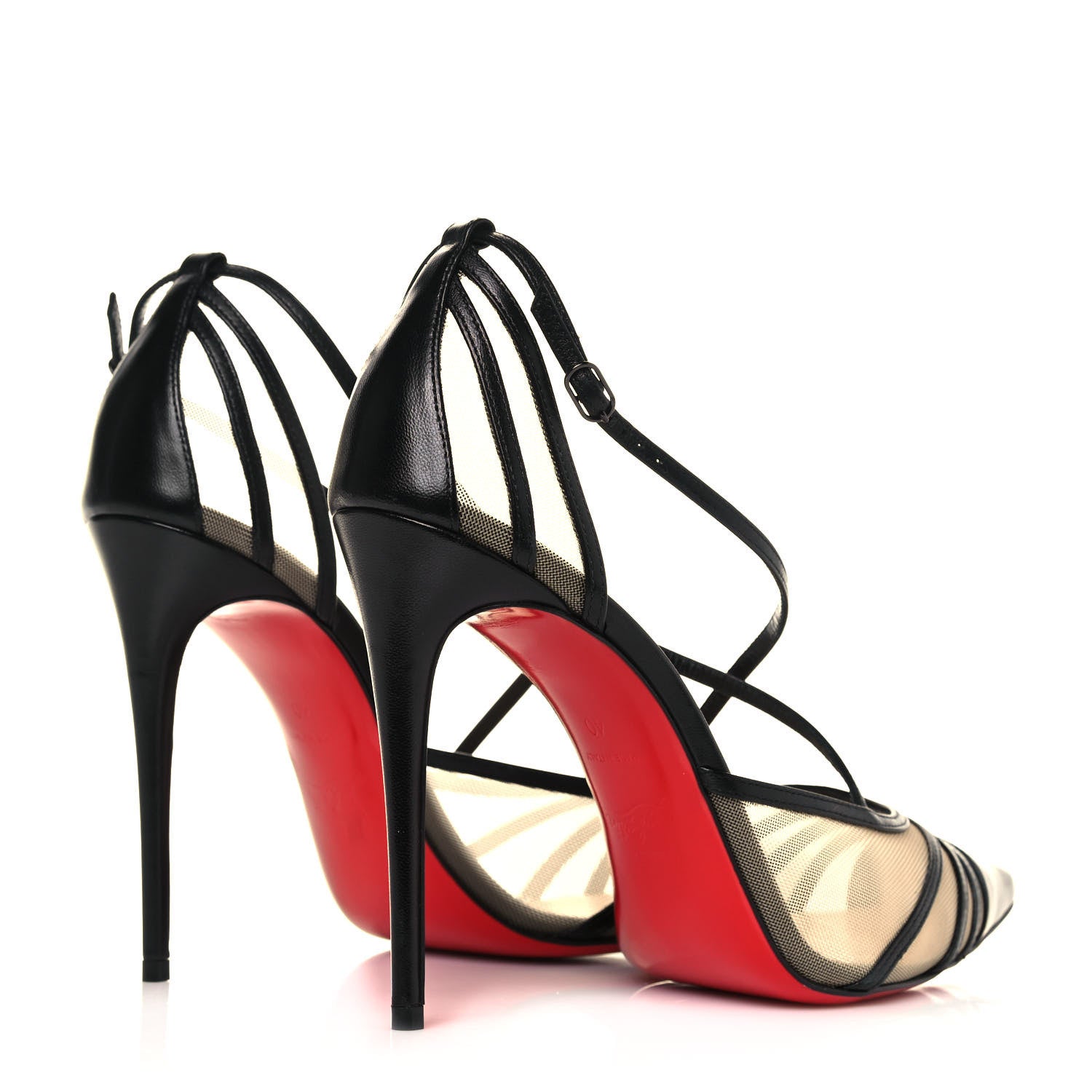 Christian Louboutin Kid Rete Theodorella 100 Pump 40 Black 4 of 8