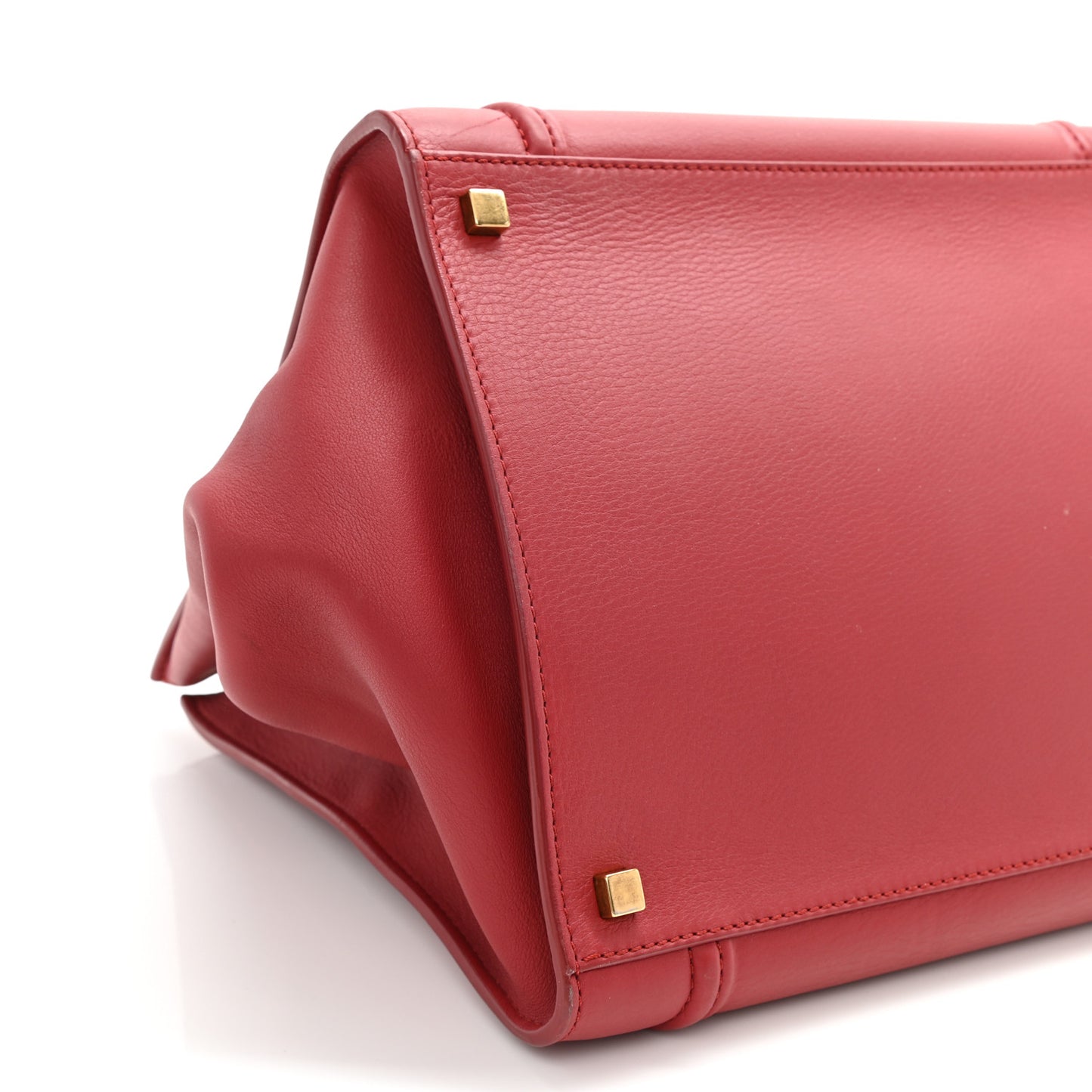 Supple Calfskin Medium Phantom Luggage Red