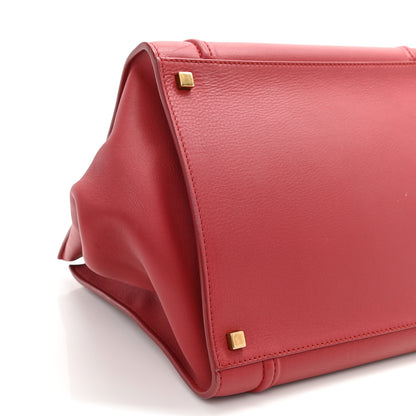 Celine Supple Calfskin Medium Phantom Luggage Red 10 of 11
