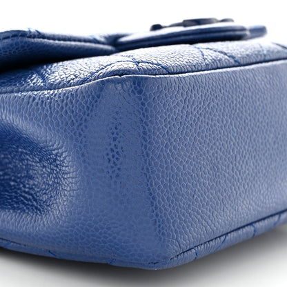 Chanel Caviar Quilted Incognito Mini Square Flap Dark Blue 9 of 10