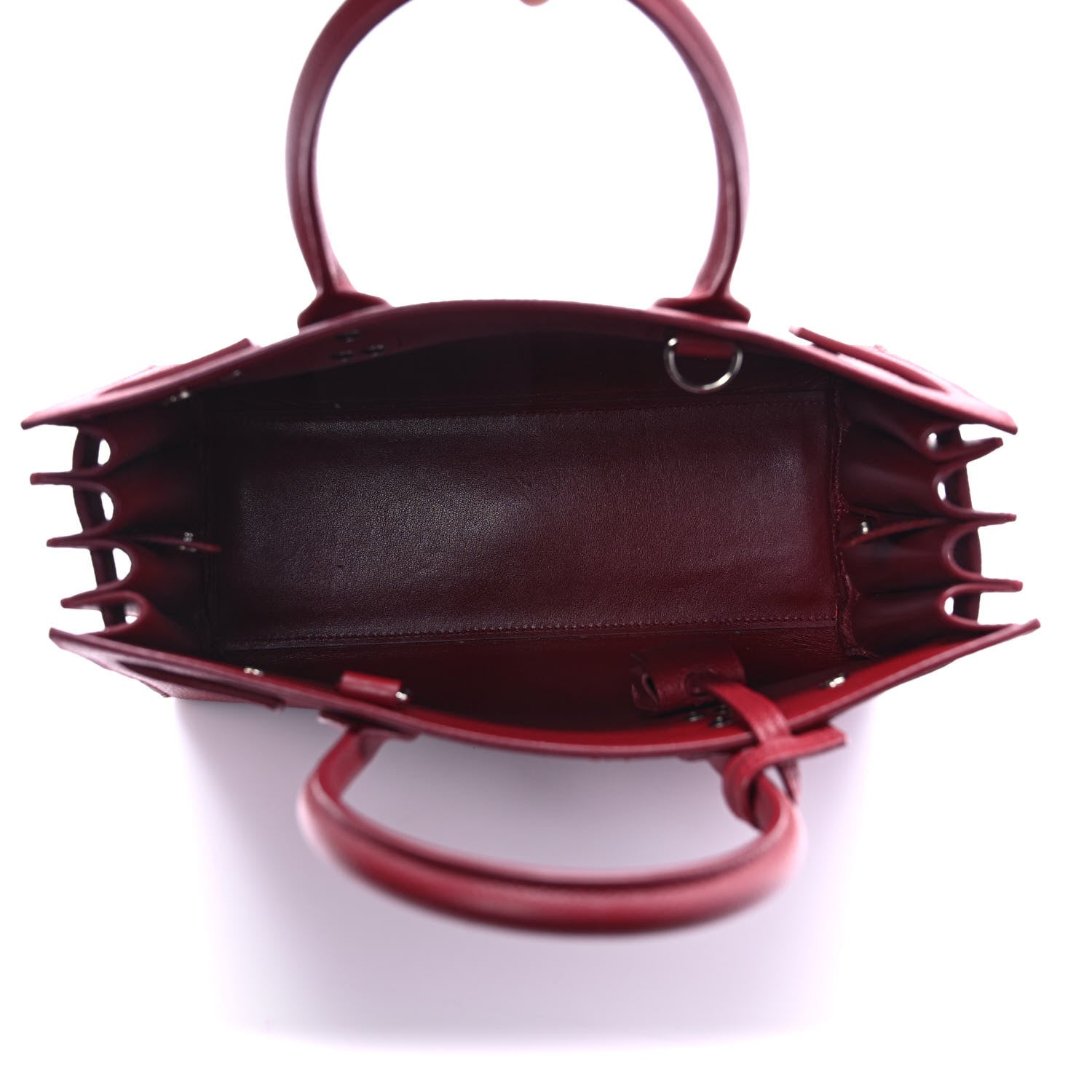 Saint Laurent Grained Calfskin Baby Sac De Jour Opyum Red 5 of 8