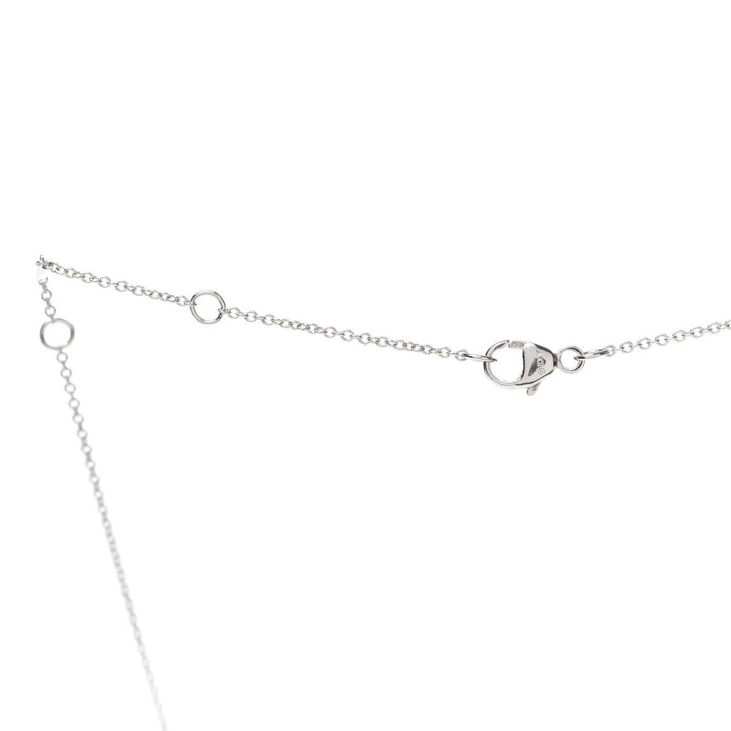 18K White Gold Blue Sapphire Diamond Evil Eye Necklace