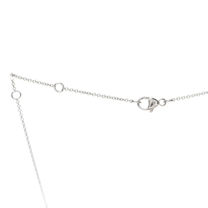 David Yurman 18K White Gold Blue Sapphire Diamond Evil Eye Necklace 4 of 5