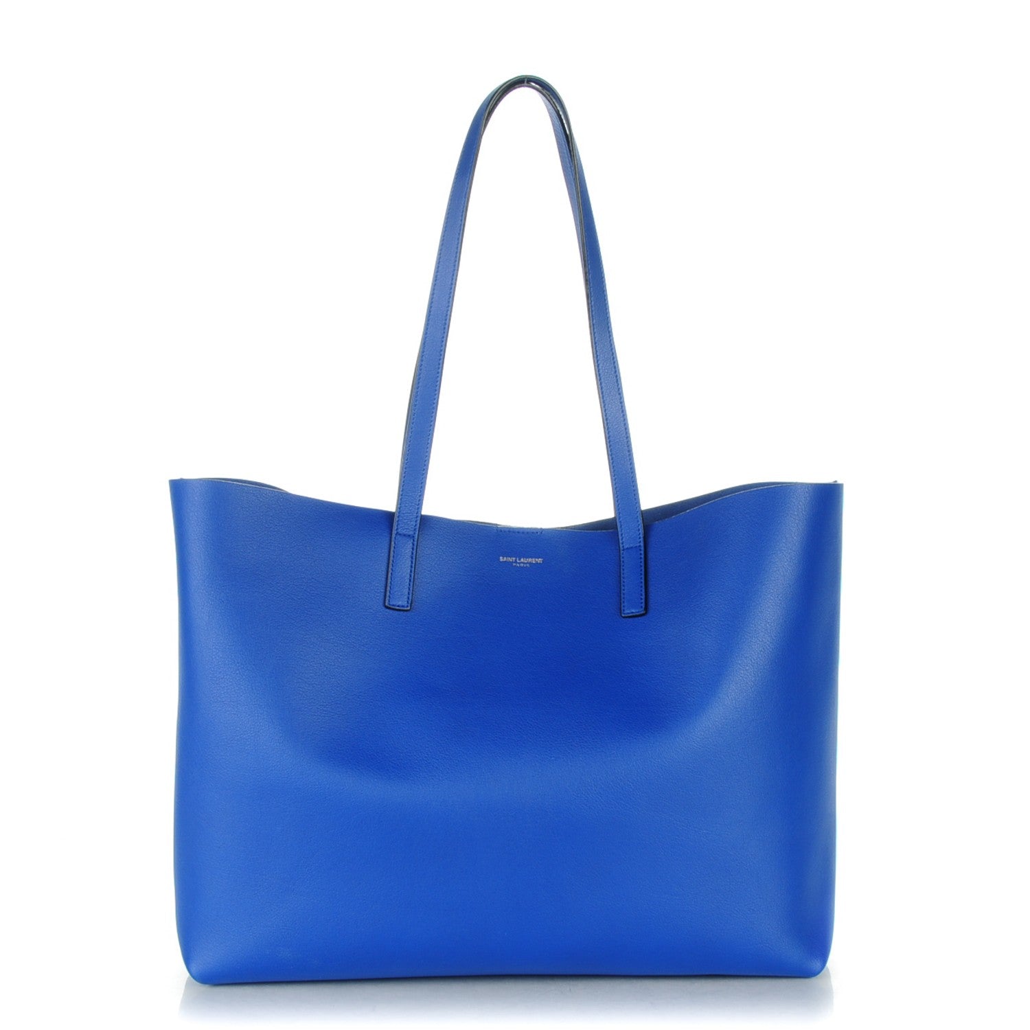 Saint Laurent Calfskin Large Shopping Tote Ultramarine 1 of 8
