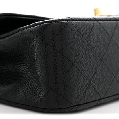 Chanel Caviar Quilted Medium Double Flap Black 9 of 11