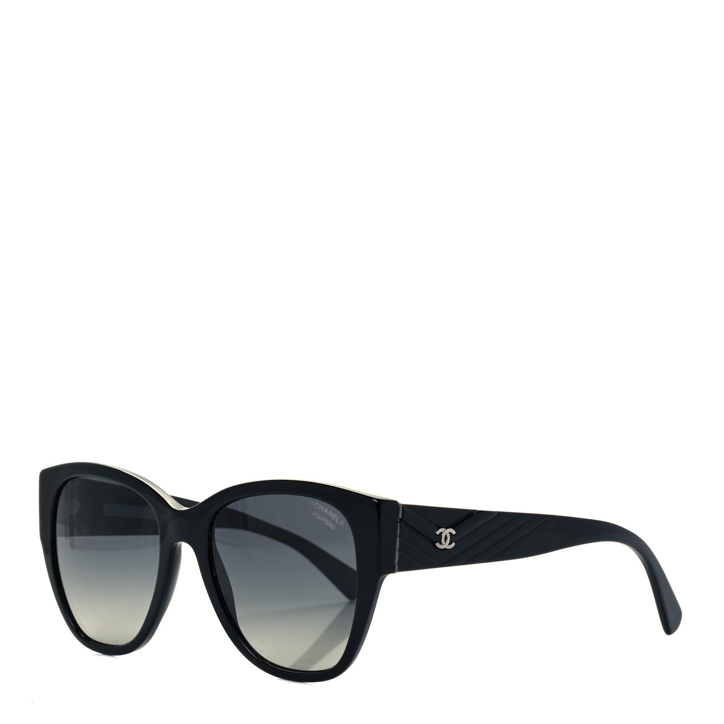 Acetate Polarized Butterfly CC Sunglasses 5412 Black