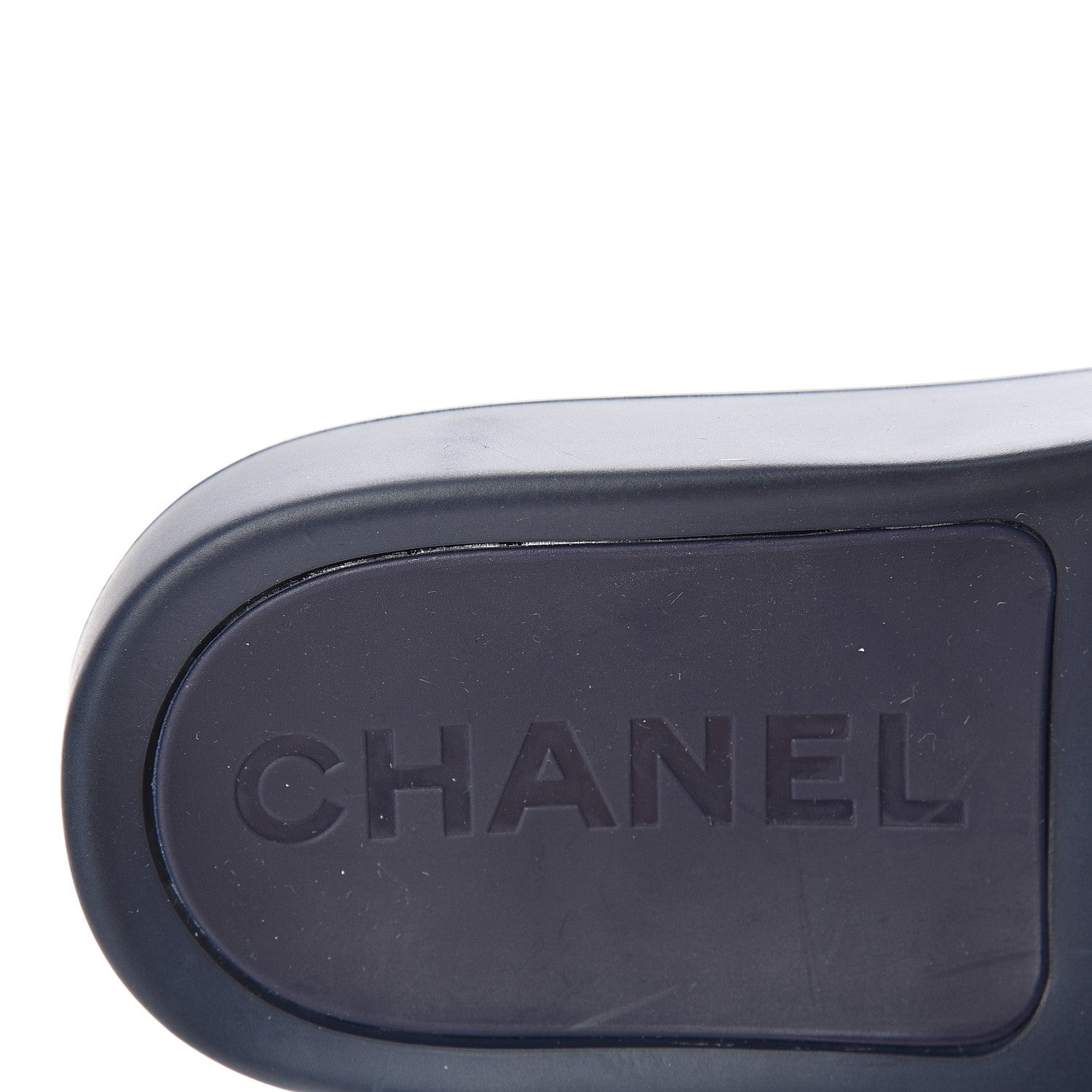 Chanel PVC CC Mules Sandals 39 Navy Gold 9 of 10