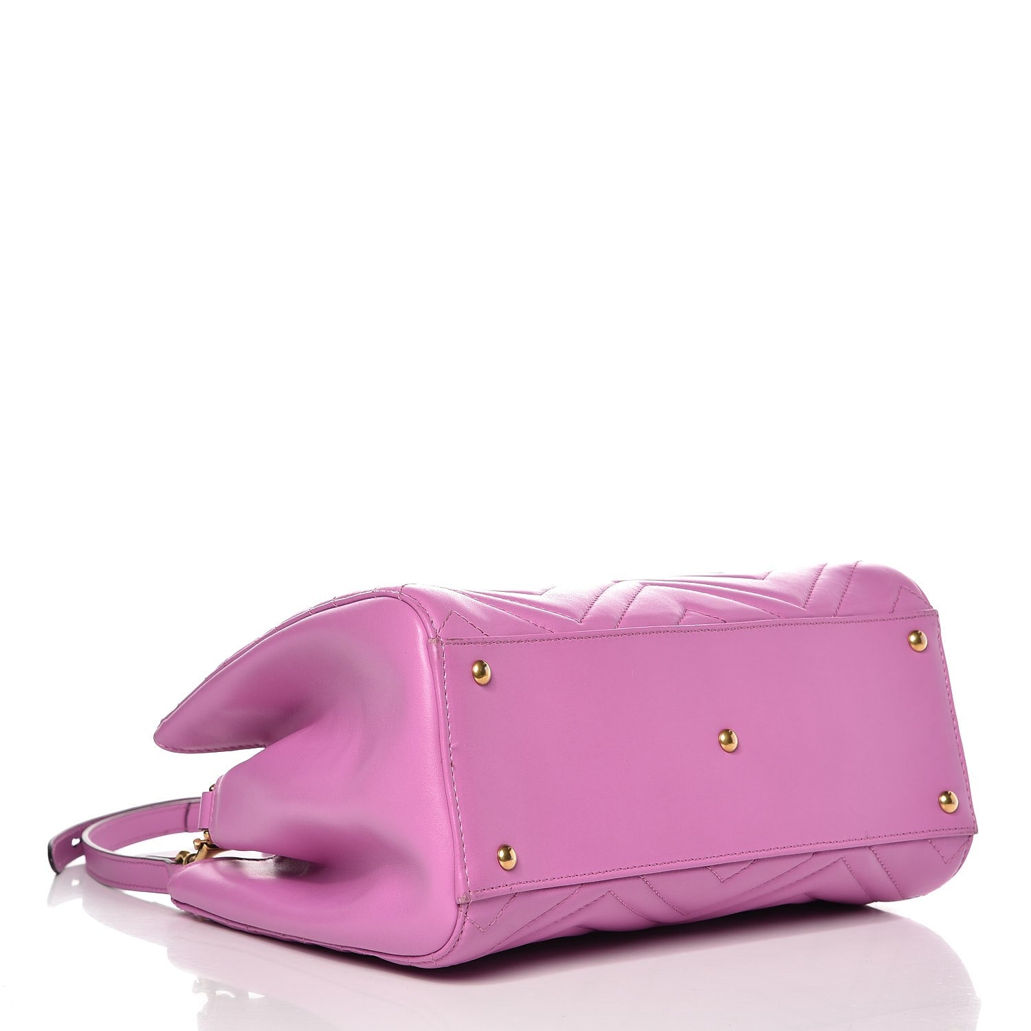 Gucci Calfskin Matelasse Small GG Marmont Tote Candy Mousse 5 of 9