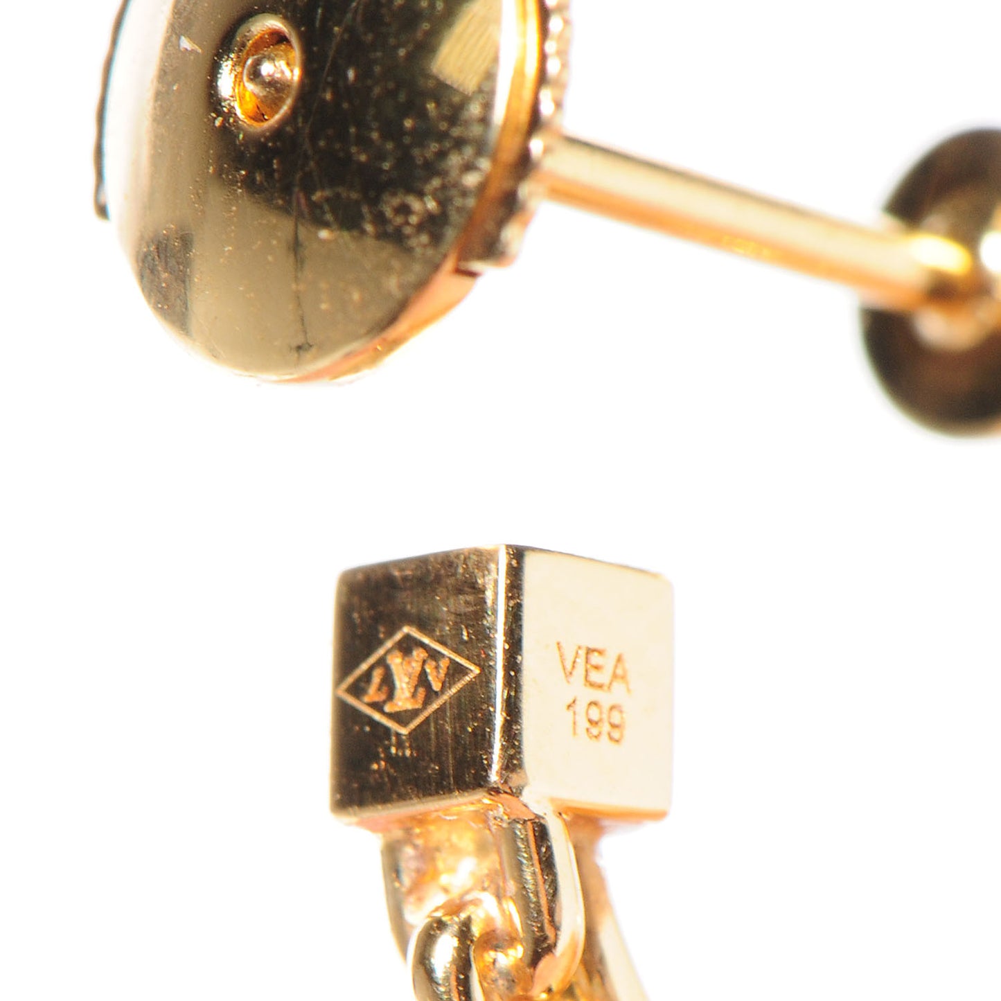 18K Gold Citrine Baby Don't Cry Drop Earrings
