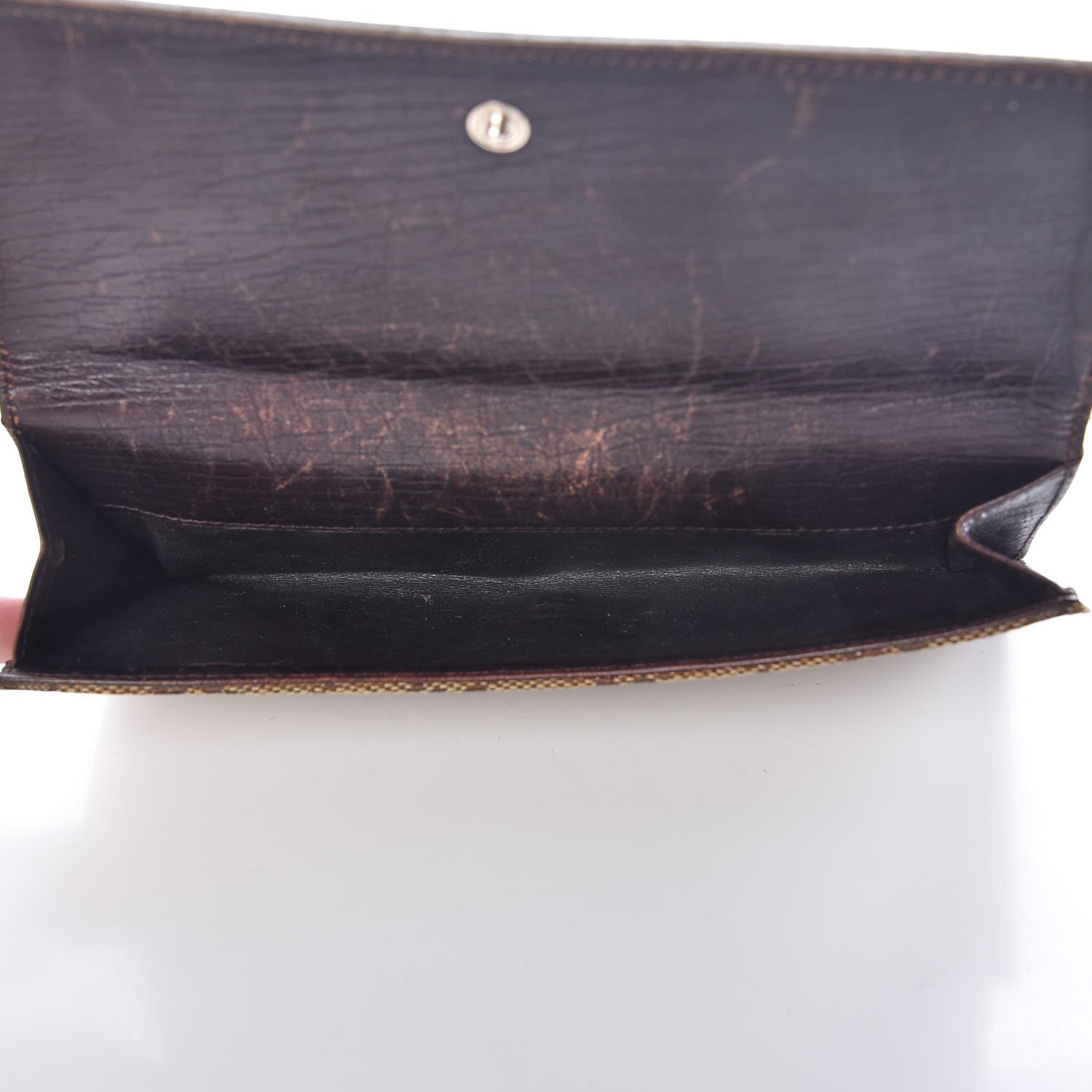 Gucci Monogram Hasler Continental Wallet Dark Brown 6 of 23