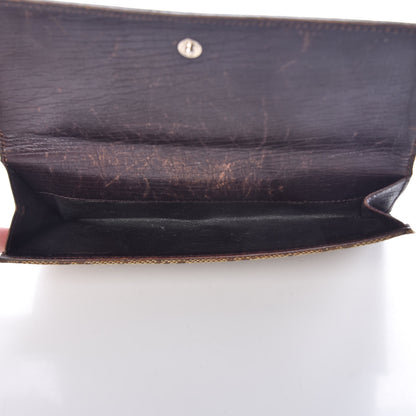 Gucci Monogram Hasler Continental Wallet Dark Brown 6 of 23