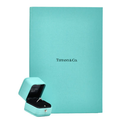 Tiffany Platinum Diamond .34ct Novo Princess Cut Engagement Ring 50 5.25 6 of 6