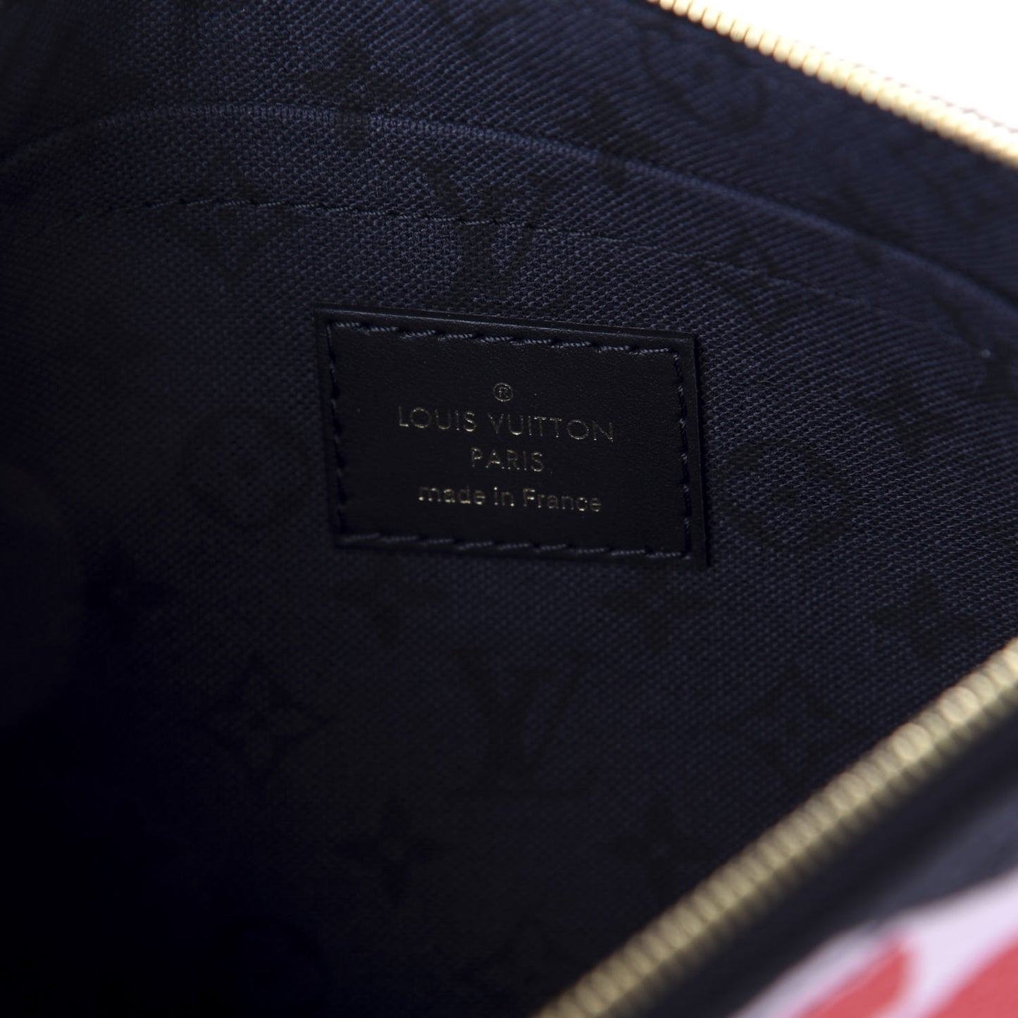 Monogram Giant Crafty Neverfull MM GM Pochette Creme Rouge Black