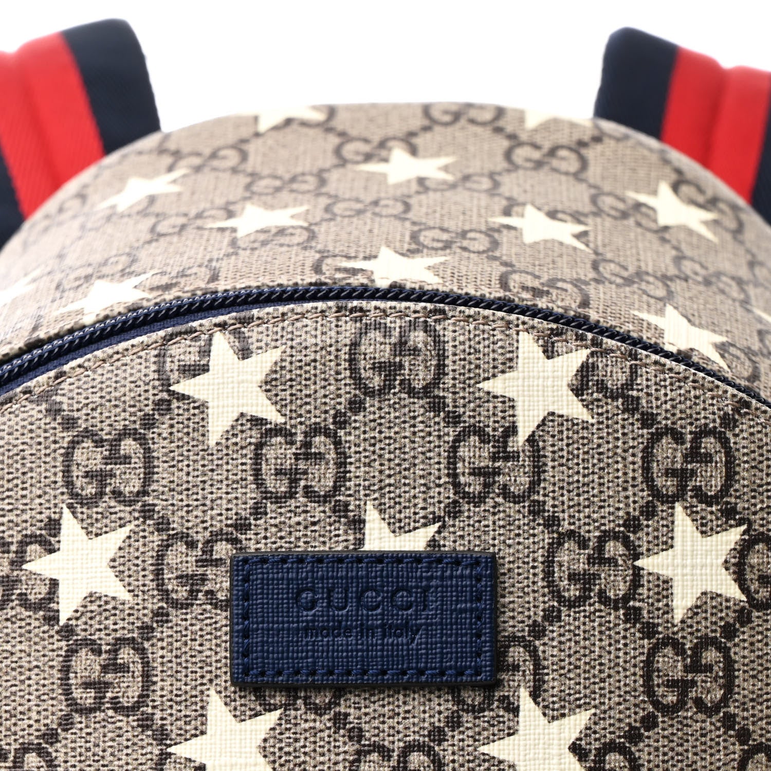 Gucci GG Supreme Monogram Stars Childrens Backpack Beige Ebony Yellow Royal 8 of 10