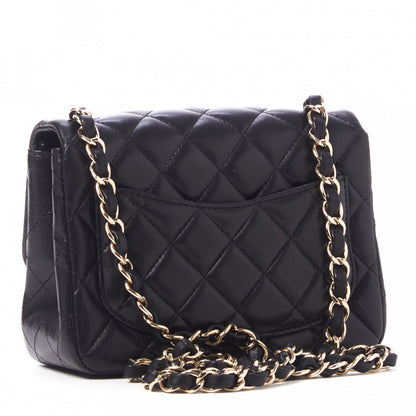 Chanel Lambskin Quilted Mini Square Flap Black 3 of 10