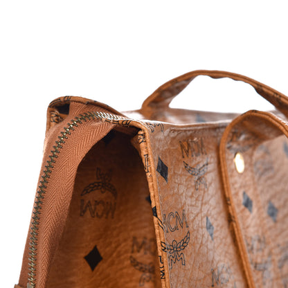 MCM Visetos Shoulder Bag Cognac 7 of 9