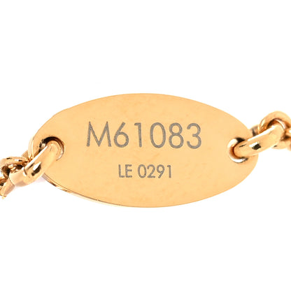 Louis Vuitton Essential V Necklace Gold 6 of 6