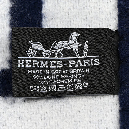 Hermes Wool Cashmere Avalon III Blanket Caban Ecru 3 of 3